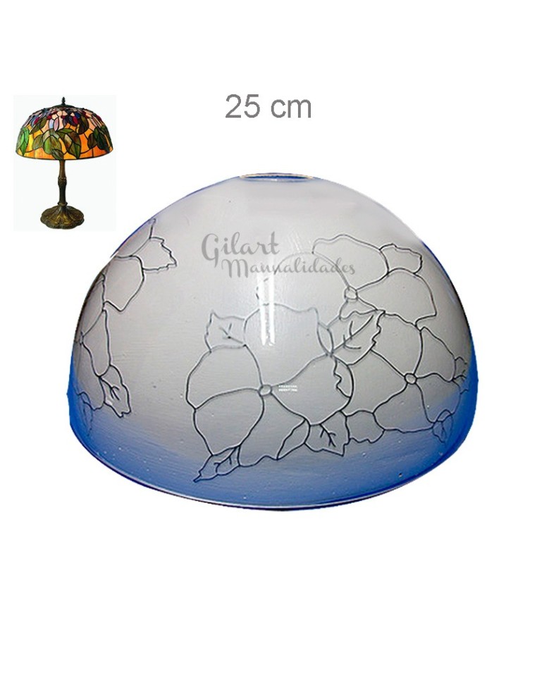 Pantalla Tiffany DIY metacrilato 25cm con diseño de pensamientos grandes decorativos