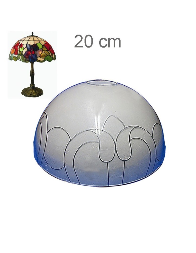 Pantalla Tiffany DIY Metacrilato 20 cm - Kit completo para crear tu propio ornamento