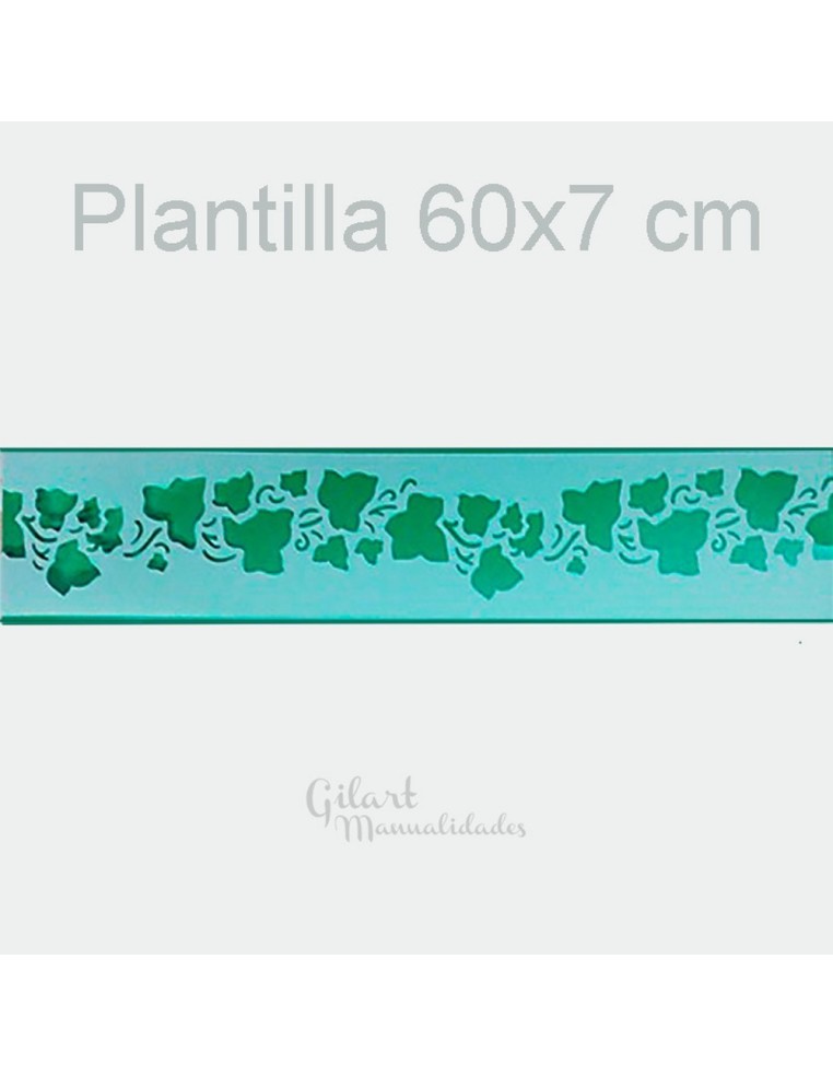 Plantilla stencil Stamperia hiedra Stamperia 60x7 cm para decorar madera, papel o tela