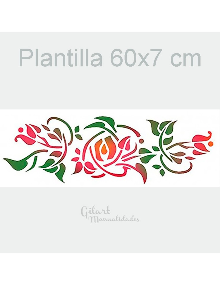 Plantilla stencil Stamperia rosas grandes Stamperia ideal para proyectos florales de estarcido