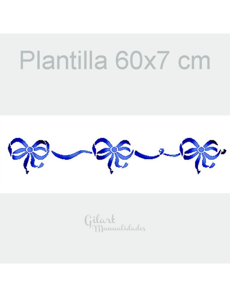 Plantilla stencil lazos Stamperia 60x7 cm ideal para decorar con detalles elegantes