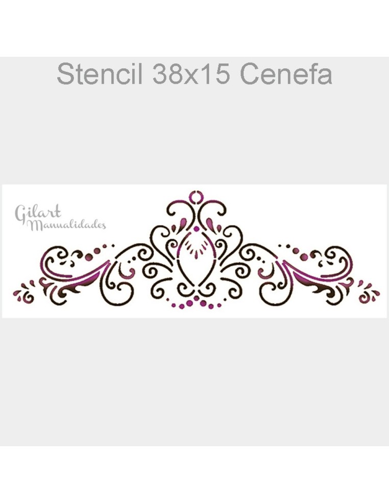Plantilla stencil cenefa Stamperia KSB157 ideal para decorar bordes y marcos