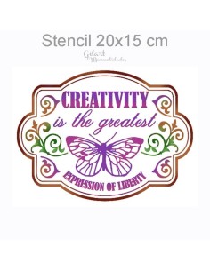 Plantilla stencil Creativity Stamperia 20x15cm para proyectos decorativos y creativos