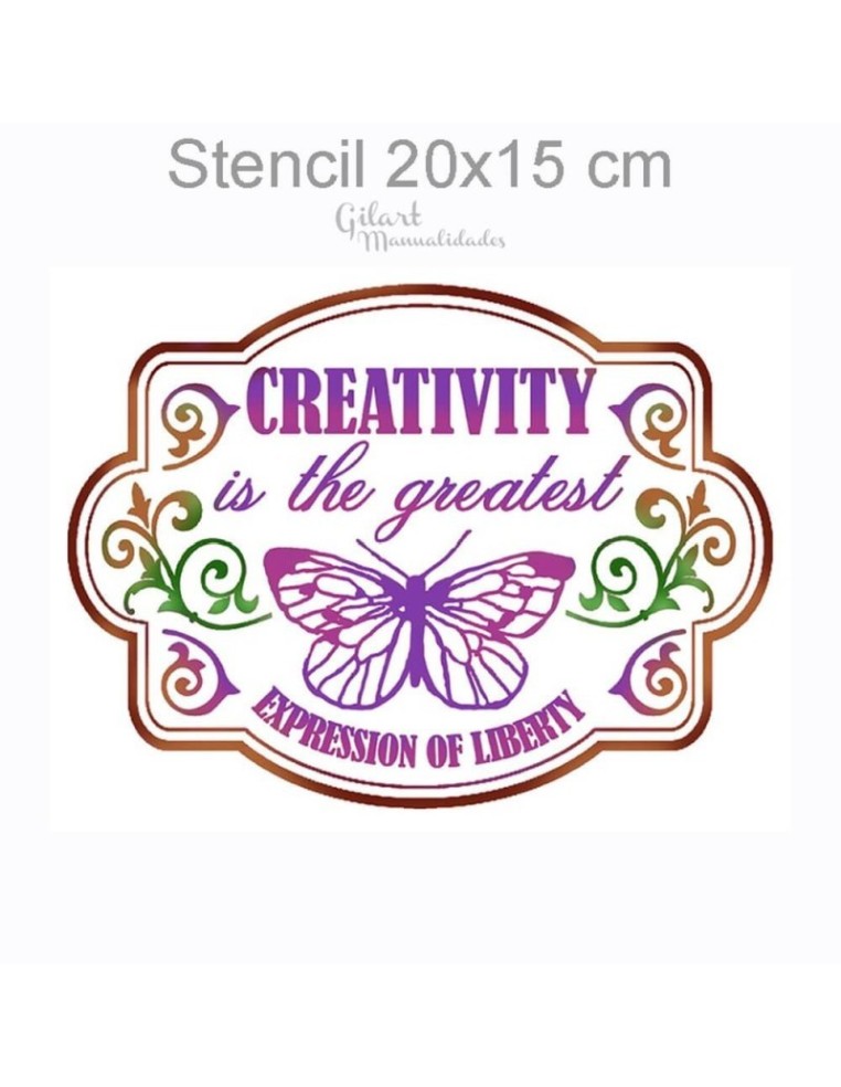 Plantilla stencil Creativity Stamperia 20x15cm para proyectos decorativos y creativos