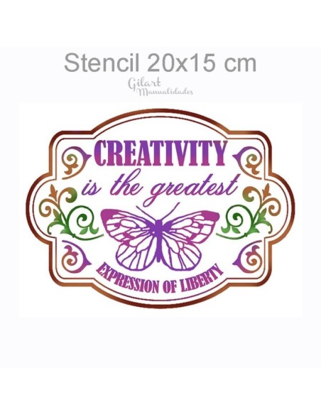 Plantilla stencil Creativity Stamperia 20x15cm para proyectos decorativos y creativos Plantilla stencil Creativity Stamperia 20x15cm para proyectos decorativos y creativos