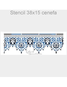 Plantilla stencil cenefa Stamperia KSB158 ideal para decorar bordes con precisión