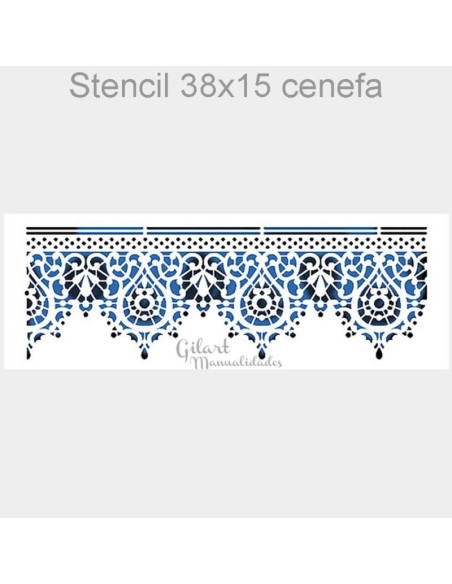 Plantilla stencil cenefa Stamperia KSB158 ideal para decorar bordes con precisión