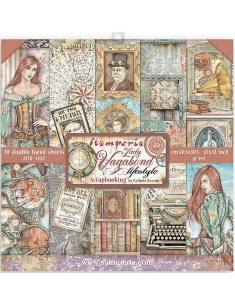 Comprar Papeles scrapbooking 30.5x30.5 Lady Vagabond | Gilart