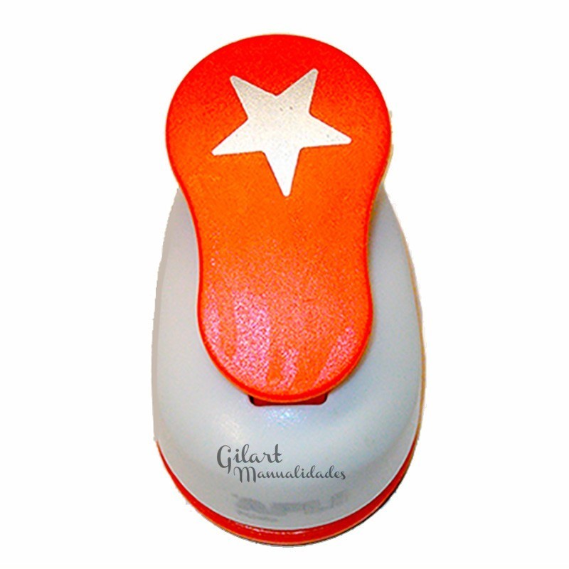 Perforadora estrella 25.4 mm para papel y goma EVA. Ideal para manualidades.