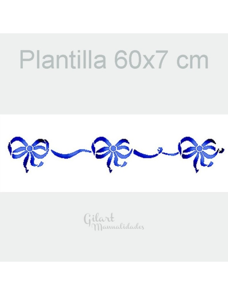Plantilla stencil lazos Stamperia 60x7 cm ideal para decorar con detalles elegantes