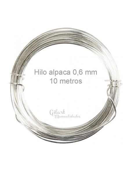 Alambre Alpaca 0,6 mm, 10 m ideales para bisutería, engarces y manualidades. Alambre Alpaca 0,6 mm, 10 m ideales para bisutería, engarces y manualidades.