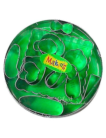 Cortadores animales Makins 12 piezas, para figuras precisas en arcilla y manualidades Cortadores animales Makins 12 piezas, para figuras precisas en arcilla y manualidades