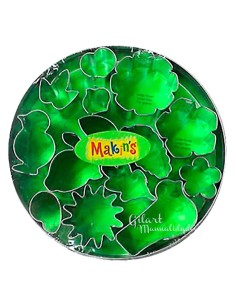 Cortadores, flores y hojas Makins 15 piezas para diseños naturales en manualidades