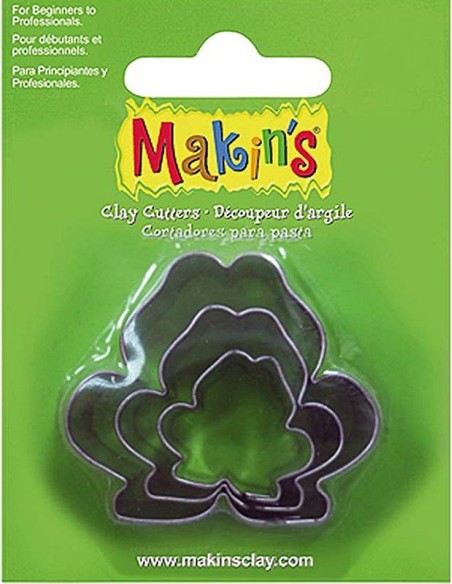 Cortadores, ranas Makins 3 Uds. ideales para barro, arcilla, pastas y manualidades