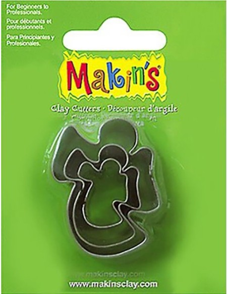 Cortadores ángeles Makins 3 Uds. para crear figuras decorativas en barro o arcilla Cortadores ángeles Makins 3 Uds. para crear figuras decorativas en barro o arcilla