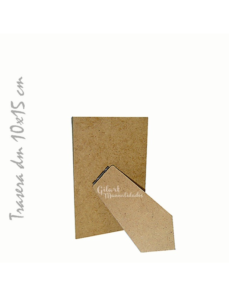 Trasera, portafotos DM 10x15 cm para restaurar, decorar o crear marcos DIY únicos