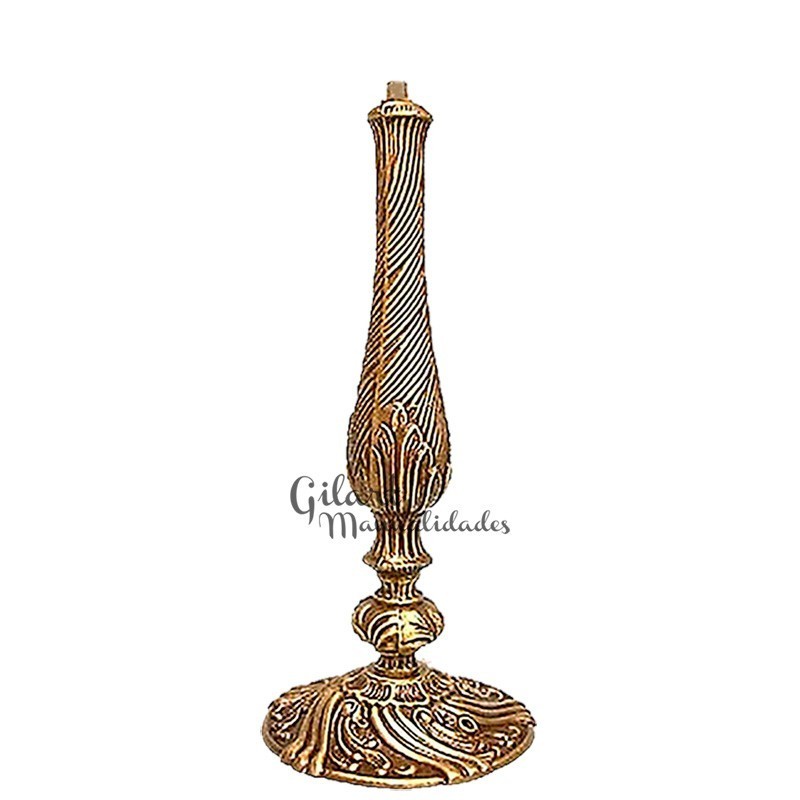 Pie de lámpara pera tipo bronce 31 cm ref. 10056