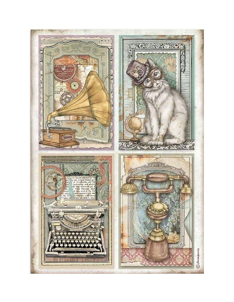 Papel arroz decoupage Stamperia A4 Lady Vagabond ideal para decorar manualidades