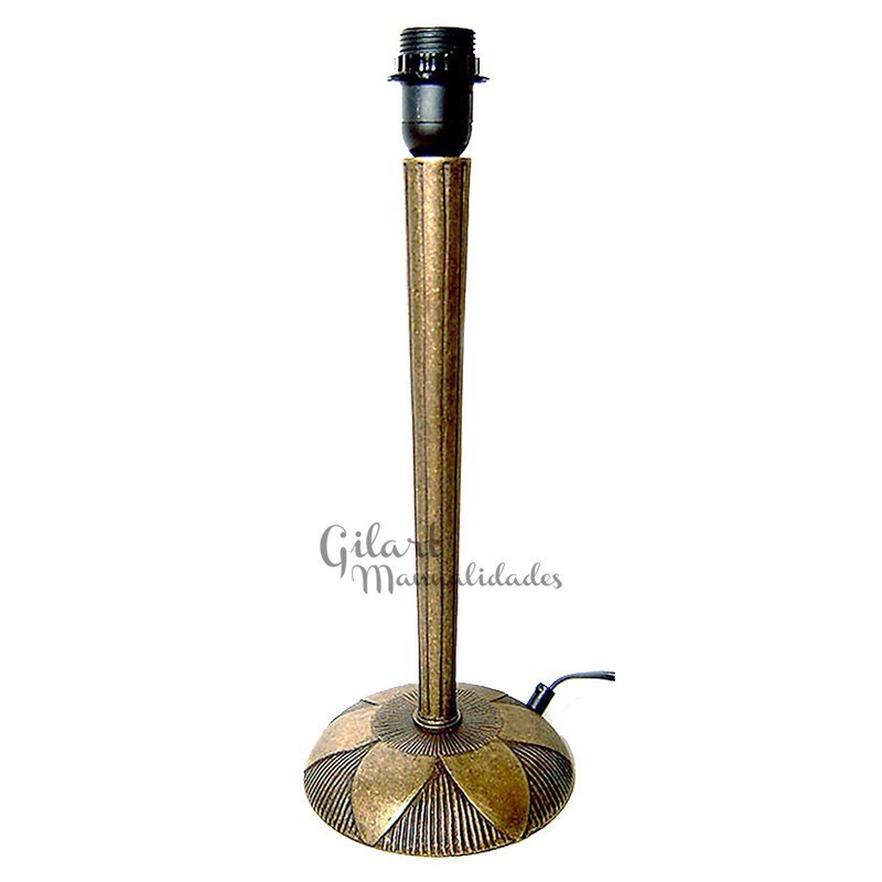Pie de lámpara cónico tipo bronce 33 cm ref. 10063