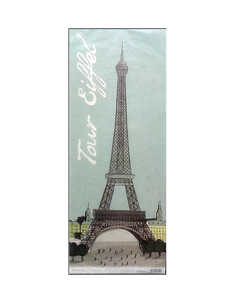 Papel arroz decoupage Stamperia Torre Eiffel para decoración creativa en manualidades