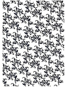 Papel scrapbooking blanco ramo azul 50×70 cm ideal para decoración y álbumes