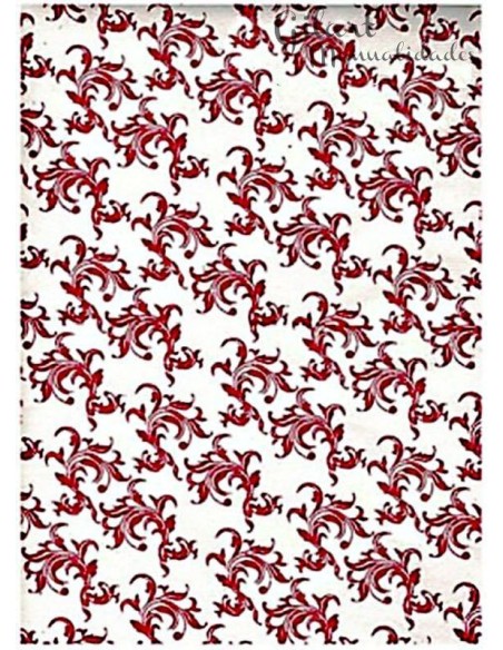 Papel scrapbooking Blanco Ramos Sanguíneos 50×70 cm para álbumes y decoración creativa Papel scrapbooking Blanco Ramos Sanguíneos 50×70 cm para álbumes y decoración creativa