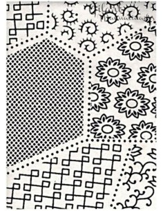 Papel Scrapbooking Blanco Patchwork 50×70 cm para álbumes, tarjetas y decoración creativa