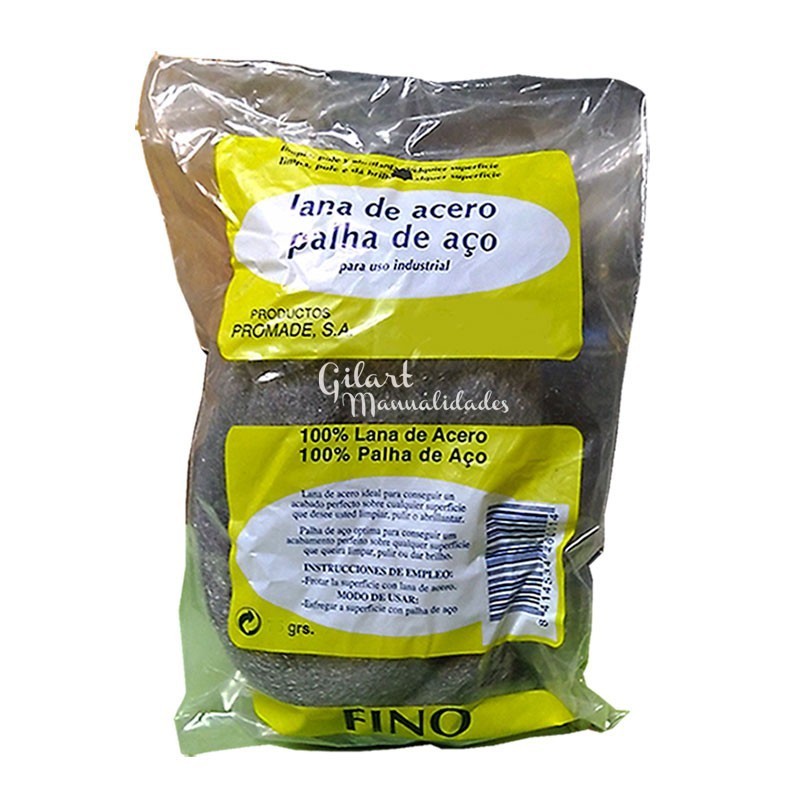 Lana de acero fino n.º 000 bolsa 140 g