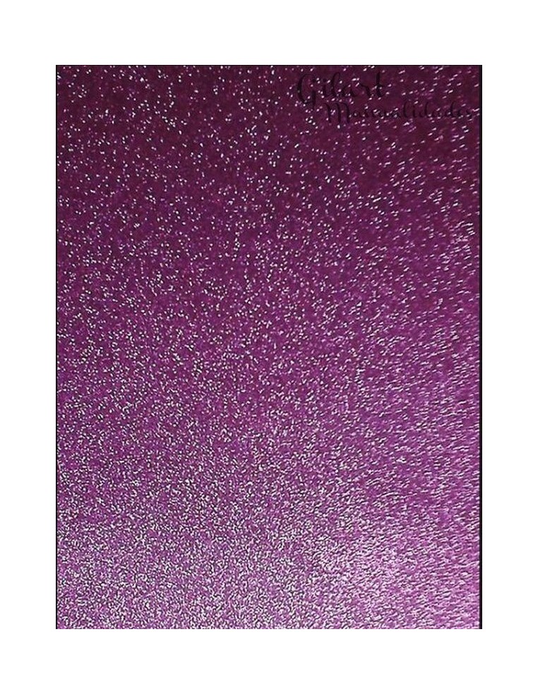 Papel Purpurina Violeta 50x70 cm Gilart para scrapbooking y manualidades.