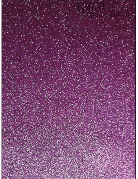 Papel Purpurina Violeta 50x70 cm Gilart para scrapbooking y manualidades. Papel Purpurina Violeta 50x70 cm Gilart para scrapbooking y manualidades.