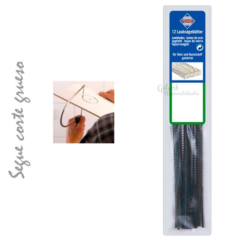 Pelos de sierra gruesos para madera - Set de 12 uds.