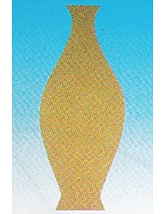 Silueta Vasija de madera dm ideal para pintar, decorar o aplicar técnicas creativas.