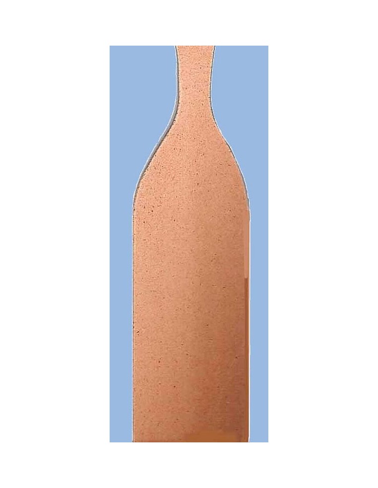 Silueta Botella madera DM 310 x 85 mm para manualidades, ideal para decorar con estilo.