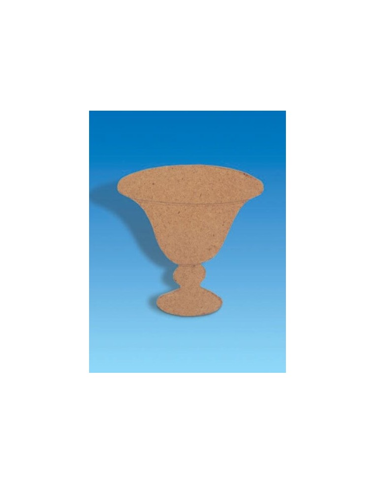 Silueta Madera DM Cáliz 135x120mm para decorar, pintar y estañar.
