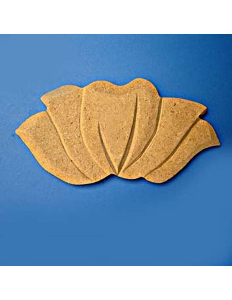 Silueta Madera DM Capullo amapola 95x46 mm para decorar, pintar y estañar.