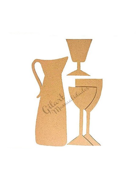 Ejemplo decorativo con siluetas madera dm pintado a mano sobre una puerta. La que está a la venta es silueta jarra y tres copas. Ejemplo decorativo con siluetas madera dm pintado a mano sobre una puerta. La que está a la venta es silueta jarra y tres copas.