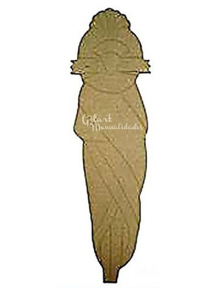 Silueta Madera DM Africana Tótem. ¡Añade cultura a tus manualidades!