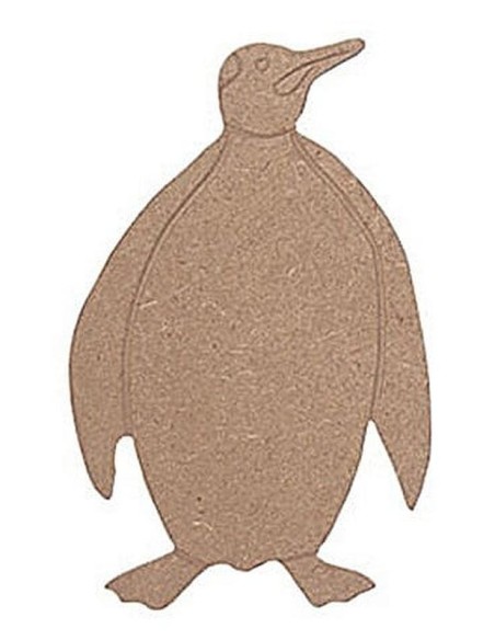 Silueta Madera DM Pingüino 173x111 mm para manualidades y decoración infantil. Silueta Madera DM Pingüino 173x111 mm para manualidades y decoración infantil.