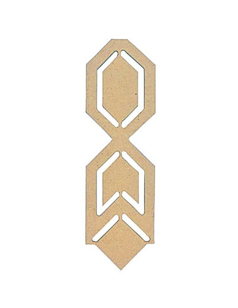 Silueta Madera DM Motivo Indio 165x50mm para decorar lienzos y cajas.