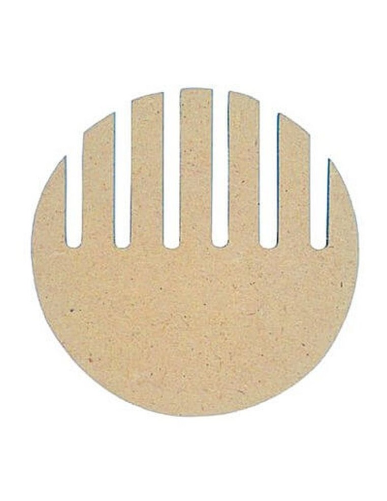 Silueta Madera DM Peine 75x75mm ideal para decorar cajas y proyectos DIY.