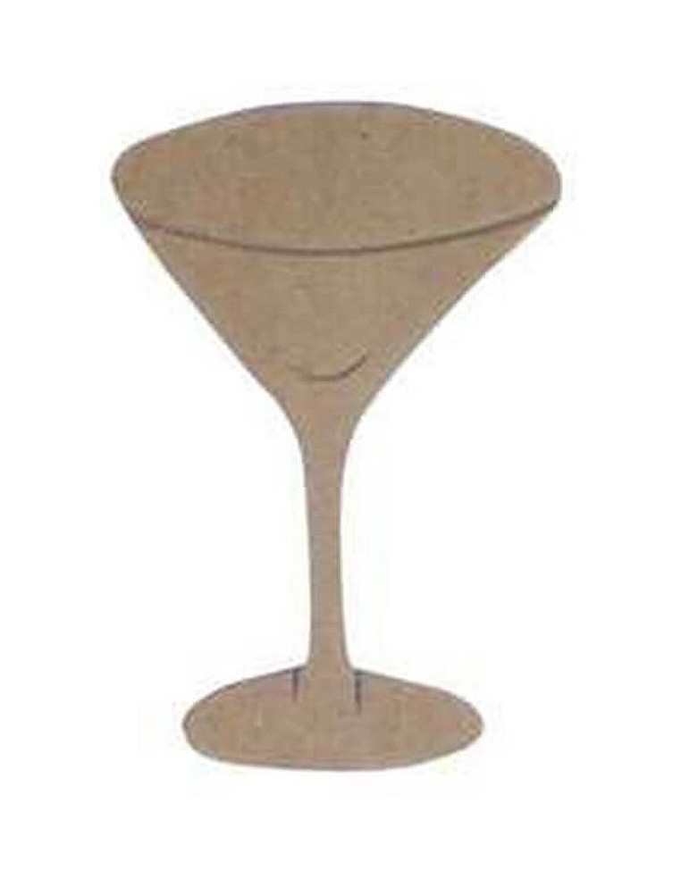 Silueta Madera DM Copa 86x56mm para decorar cajas, tarjetas y eventos especiales.
