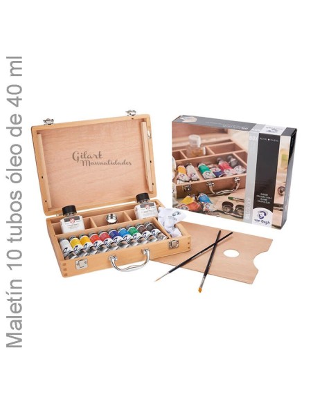 Maletín Óleo Talens Van Gogh: Set profesional para artistas, 10 tubos de 40ml..