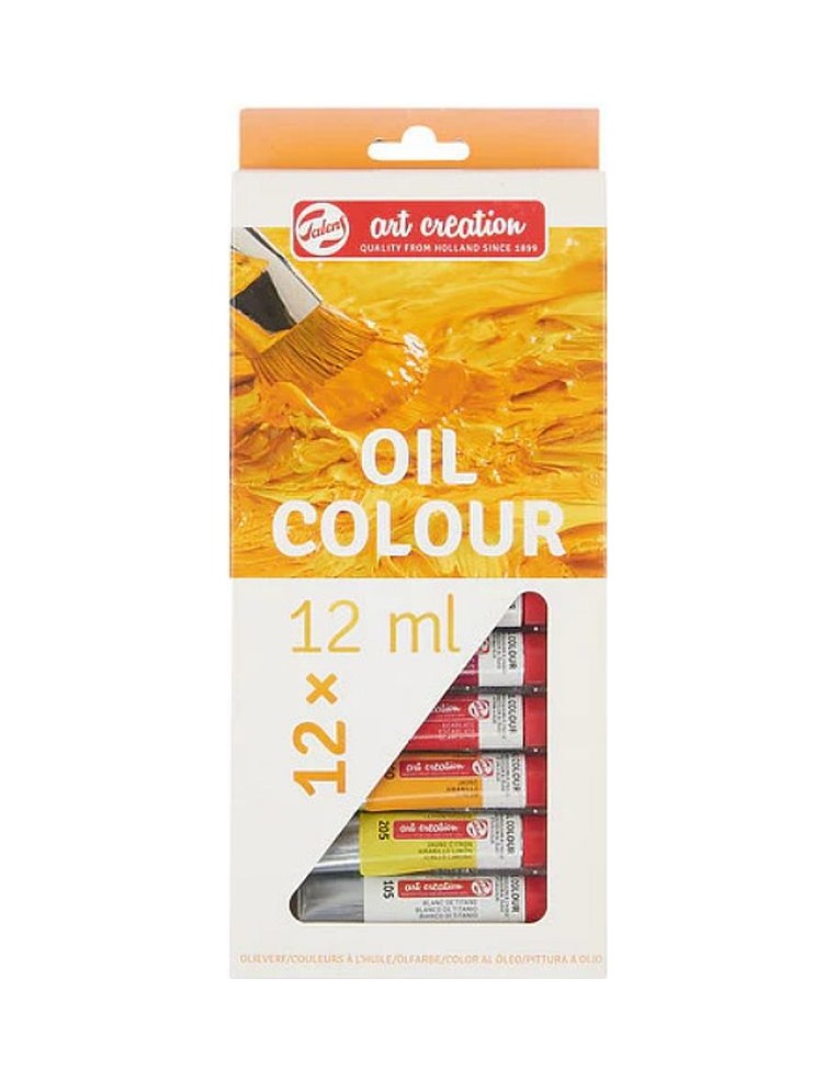 Talens Art Creation Set Oleo 12 tubos x 12 ml 9020112M - Calidad y color