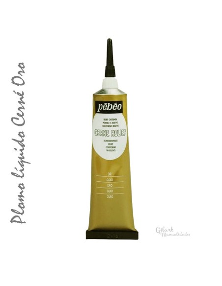 Cerne Relief pasta relieve imitación plomo, ideal para contornos en color plomo.