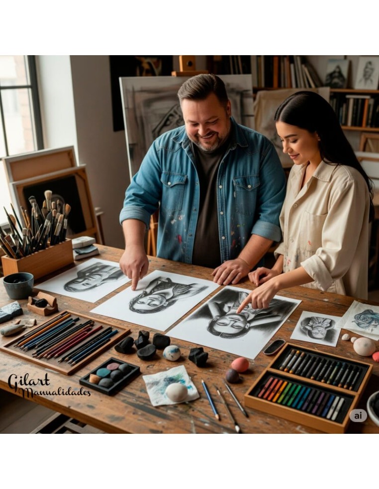 Crea arte único con difuminos: mira lo que nuestra pareja ha logrado.