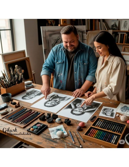 Crea arte único con difuminos: mira lo que nuestra pareja ha logrado. Crea arte único con difuminos: mira lo que nuestra pareja ha logrado.