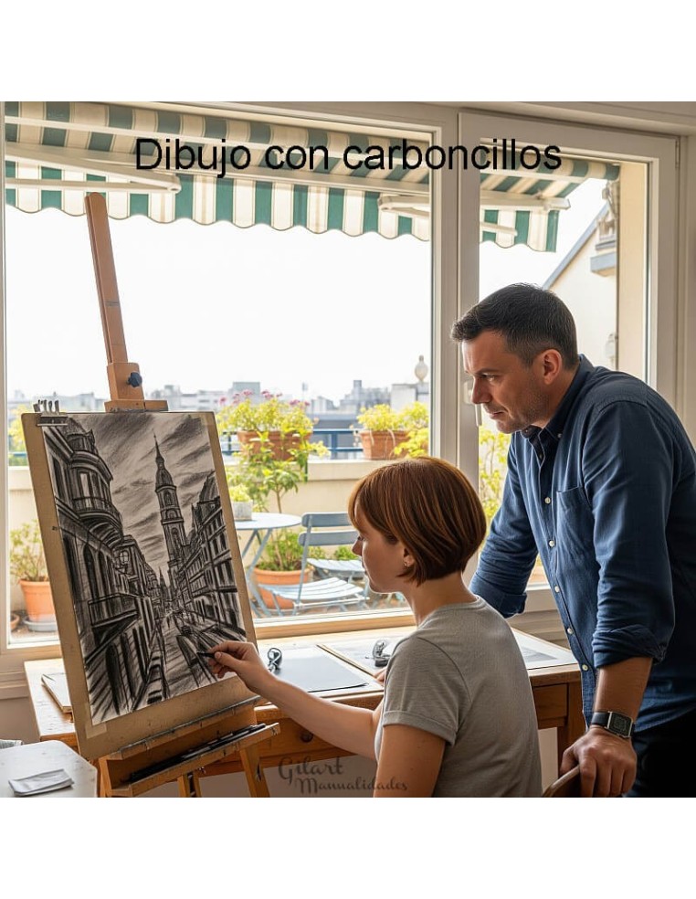Clase de dibujo a carboncillo: crea impresionantes paisajes urbanos con esta técnica.