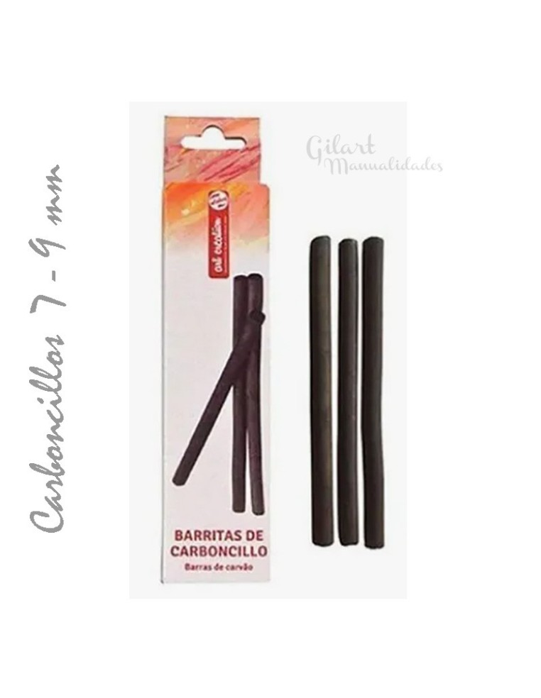 Carboncillos Art Creation Talens, caja con 3 barras de 7-9 mm