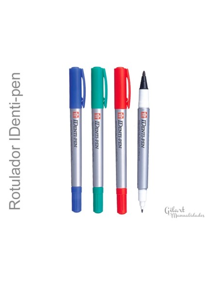 Detalle del Rotuladores Permanente Identi-Pen Pebeo: ¡Doble punta para mayor precisión!