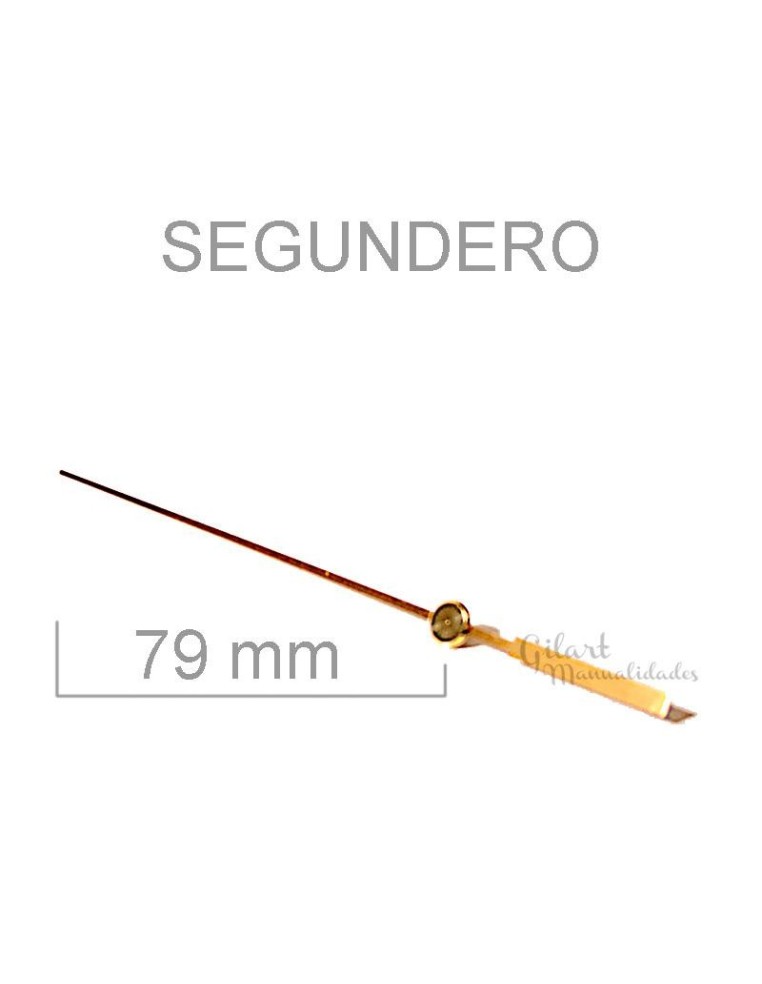 Segunderos relojes aluminio dorados 79 mm. Sofisticación y lujo.